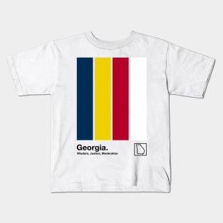 Georgia  // Original Minimalist Artwork Poster Design Kids T-Shirt